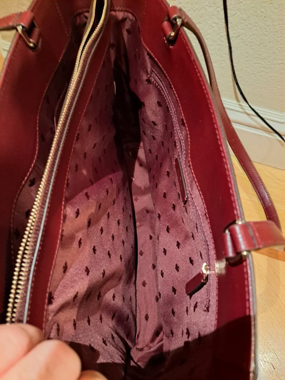 Kate Spade Staci Laptop Tote in color Cherry Wood